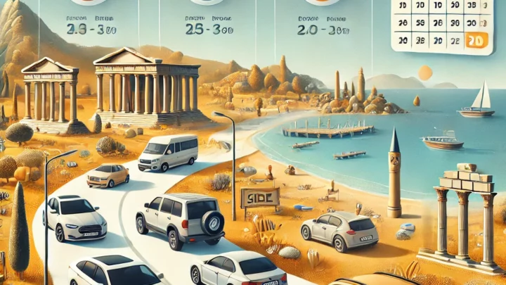 Wie teuer ist ein Mietwagen in Side, Türkei ?