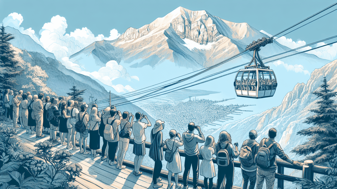 Der Olymp-Berg und Seilbahn