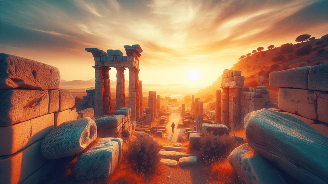 Besuch der antiken Stadt Troja