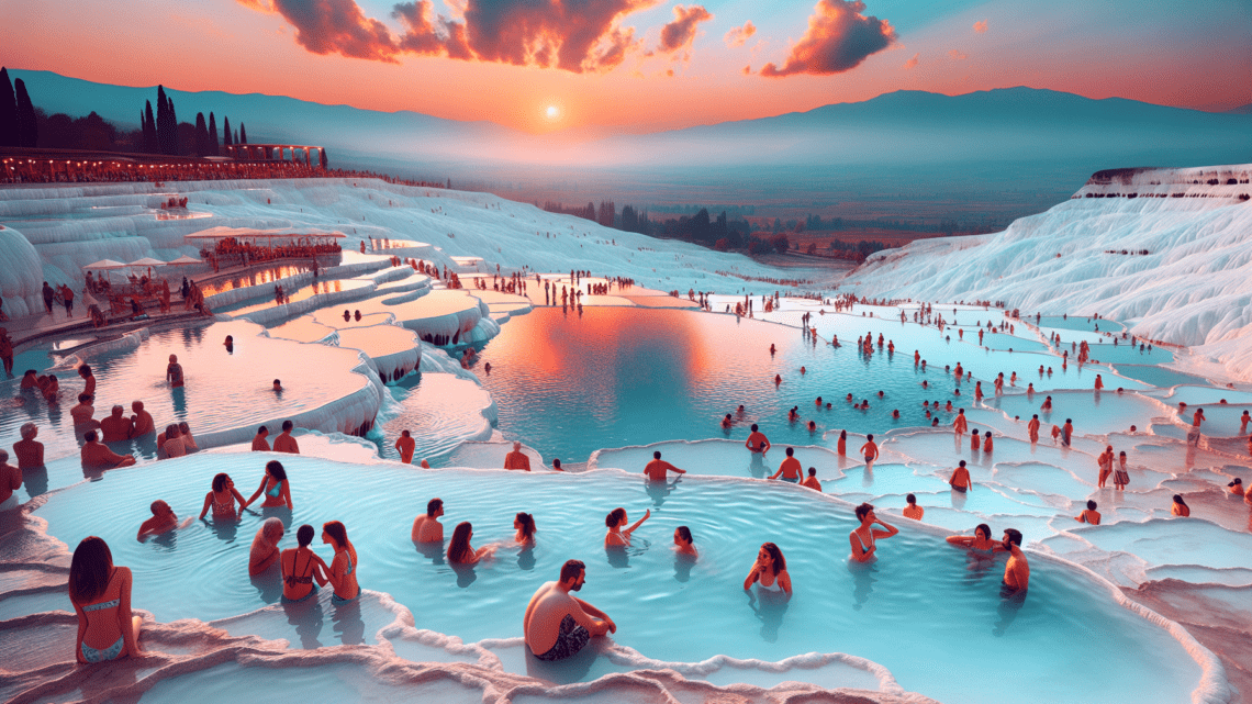 Entspannung in den heißen Quellen von Pamukkale