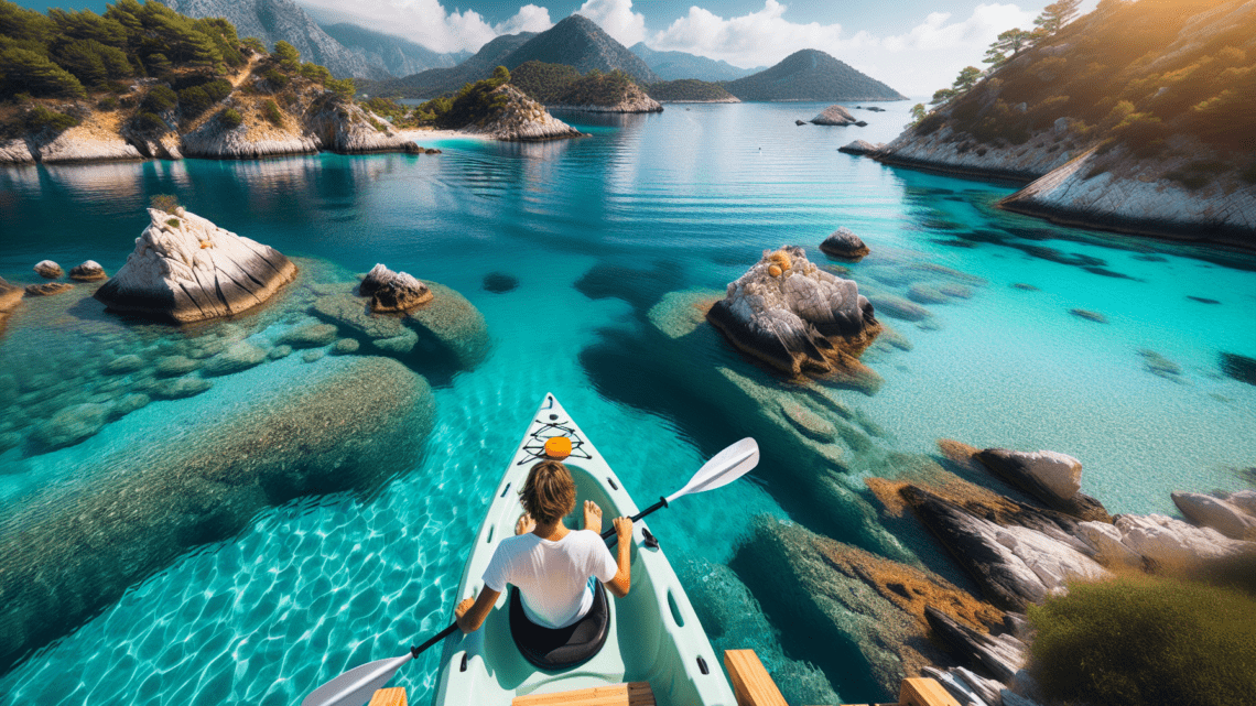 Kajakfahren entlang der türkischen Küste