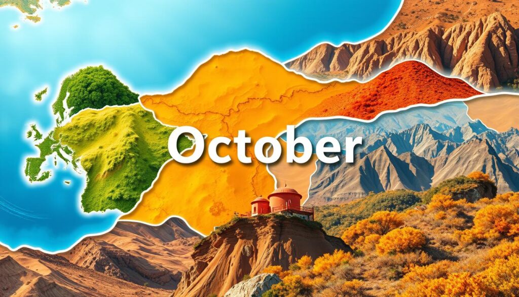 Klimazonen der Türkei im Oktober