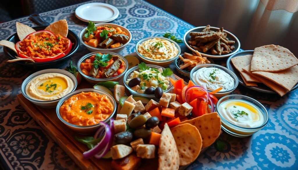 Türkische Meze Vorspeisen