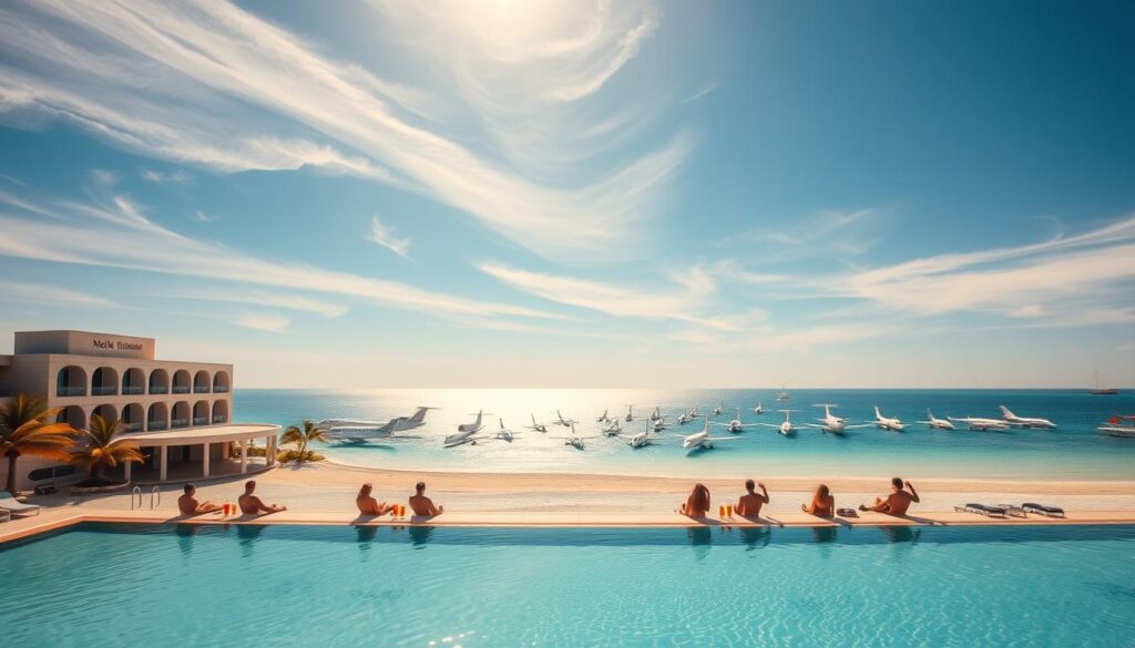 Flug und Transfer inklusive